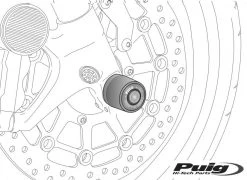 Puig Voorvorkprotector Yamaha XP 530 T-MAX (15-) -Motorfietsuitrustings Winkel 2 voor 57 21a2