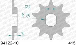 AFAM Tandwiel Voorzijde 10T - 415
