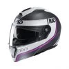 HJC I90 Davan Motorhelm 2 HJC I90 Davan Motorhelm -Motorfietsuitrustings Winkel HJC I90 Davan zwart wit paars fb5e