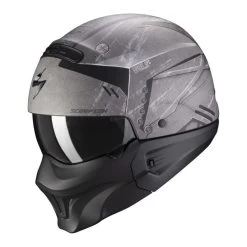 Scorpion Exo-Combat Evo Incursion Motorhelm -Motorfietsuitrustings Winkel a scorpionexocombatevo incursion matsilbla getstung a8ba