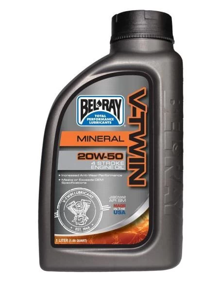 Belray Olie V-Twin 20W-50 Mineraal 1L 3 Belray Olie V-Twin 20W-50 Mineraal 1L