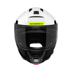 Schuberth C5 Eclipse Motorhelm -Motorfietsuitrustings Winkel c5 eclipse wit geel detail 2 db7c