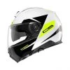 Schuberth C5 Eclipse Motorhelm -Motorfietsuitrustings Winkel c5 eclipse wit geel detail 4 18eb
