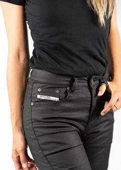 John Doe Betty Biker Jeggings Zwart Motorbroek -Motorfietsuitrustings Winkel john doe betty biker jeggings black jdj4009 broekzak 7228