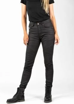 John Doe Betty Biker Jeggings Zwart Motorbroek -Motorfietsuitrustings Winkel john doe betty biker jeggings black jdj4009 voorkant 0b84