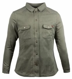 John Doe Motoshirt Women Motorjas -Motorfietsuitrustings Winkel john doe motorshirt women olive 3 5025