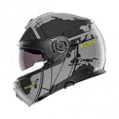 Schuberth C5 Globe Motorhelm -Motorfietsuitrustings Winkel schuberth c5 globe grijs fluo 2 20e8