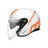 Schuberth M1 Pro Strike Motorhelm -Motorfietsuitrustings Winkel schuberth m1 pro strike wit oranje 2 022f