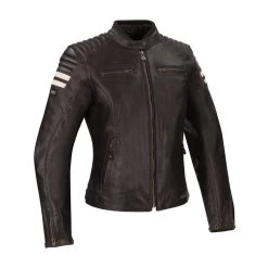 Segura Lady Stripe Perfo Motorjas -Motorfietsuitrustings Winkel segura lady stripe perfo bruin beige 1 0ded